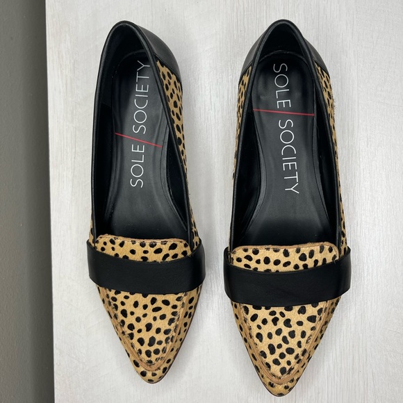 Sole Society Shoes - Sole Society Cheetah Print Loafer Edie Size 7.5
